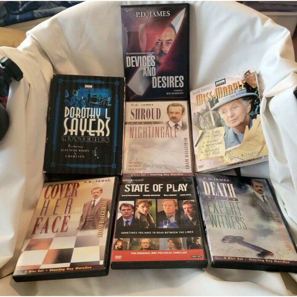 7 BBC Koch Vision Mysteries PD James Miss Marple Sayers SHa